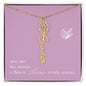 Blooms Name Necklace (Mauve)