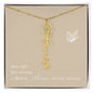 Blooms Name Necklace (Natural)